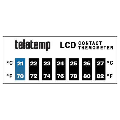 Telatemp Liquid Crystal Thermometers